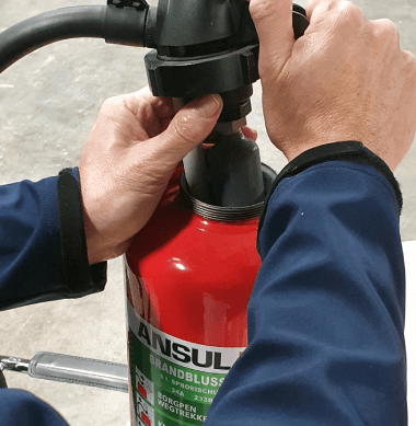 Onderhoud brandblusser